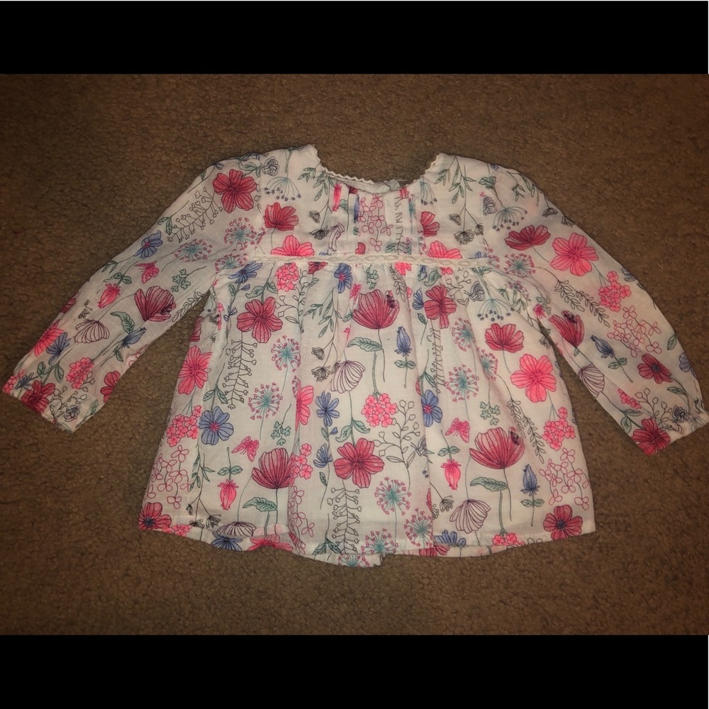 Baby B’gosh- Baby Girl Long Sleeved Floral Top